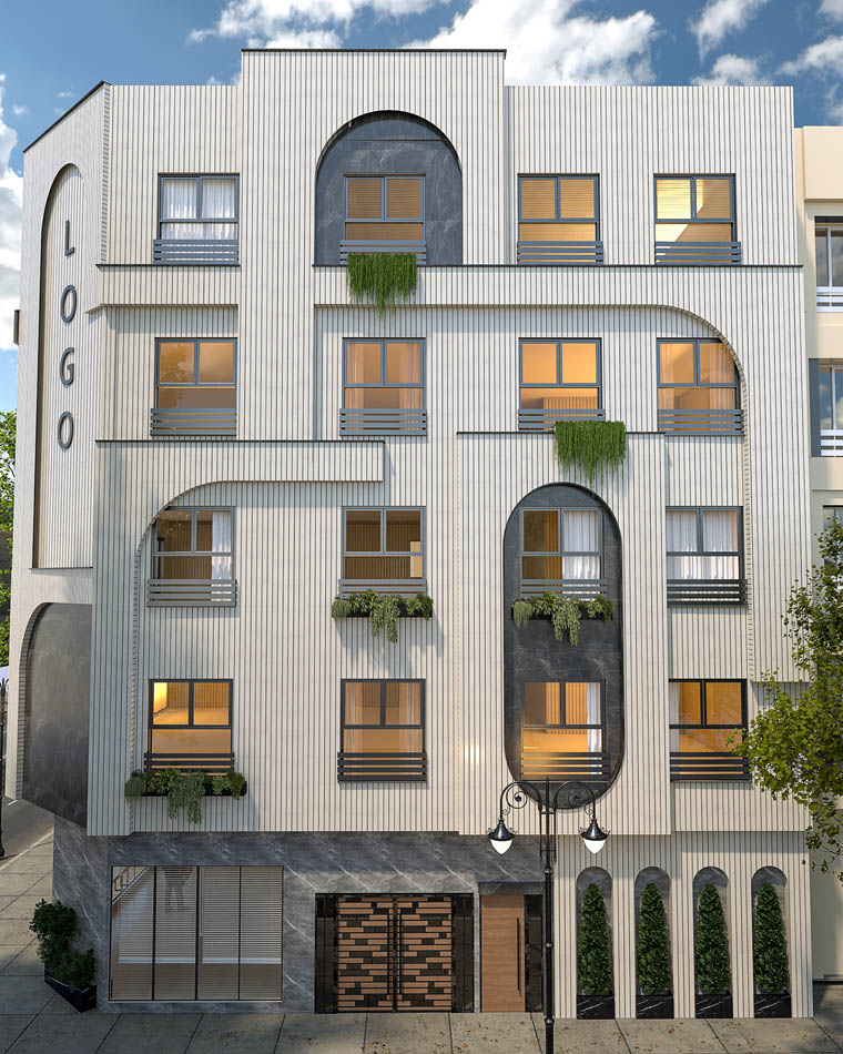 رندر های نمای قطعه 28 کوی استادان 3 رندر های نمای قطعه 28 کوی استادان 3